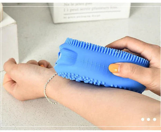 Soft Silicone Body Bath Brush Scrub – Gentle Exfoliating Shower Tool