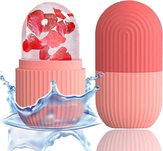 Silicone Ice Cube Face Roller – Reusable Beauty Ice Mold for Skin Care