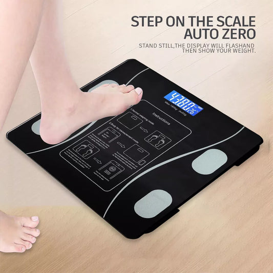 Digital Bluetooth Body Weight Scale – High Precision Smart Bathroom Scale with App Sync