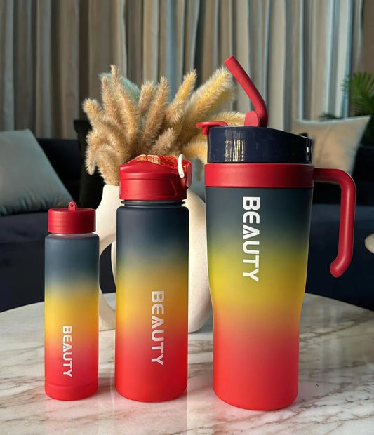 Tumbler Water Bottle Set Pakistan – Sports, Travel & Fiber Material Bottles