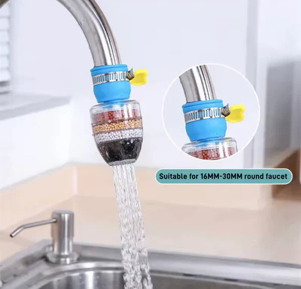 Stone Faucet Water Filter with Clip – Tap Mounted Mini Purifier