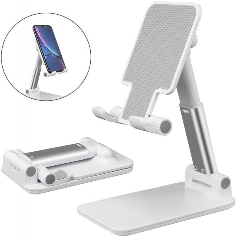 Foldable & Adjustable Mobile Holder Stand – Ideal for Desk & Bedside Use