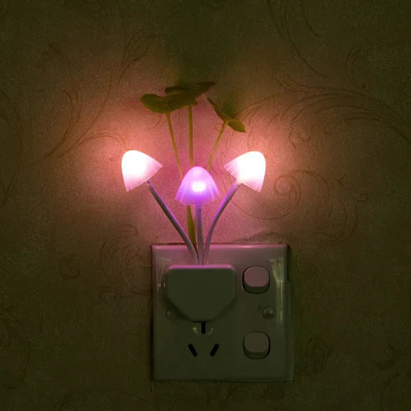 LED Mushroom Night Light – Automatic Sensor Control – Energy Efficient