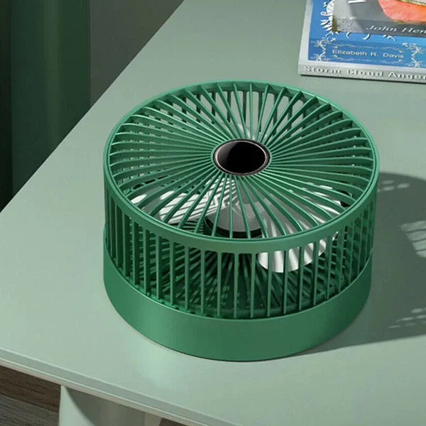 Rechargeable Telescopic Foldable Table Fan – Adjustable Height & Portable Cooling