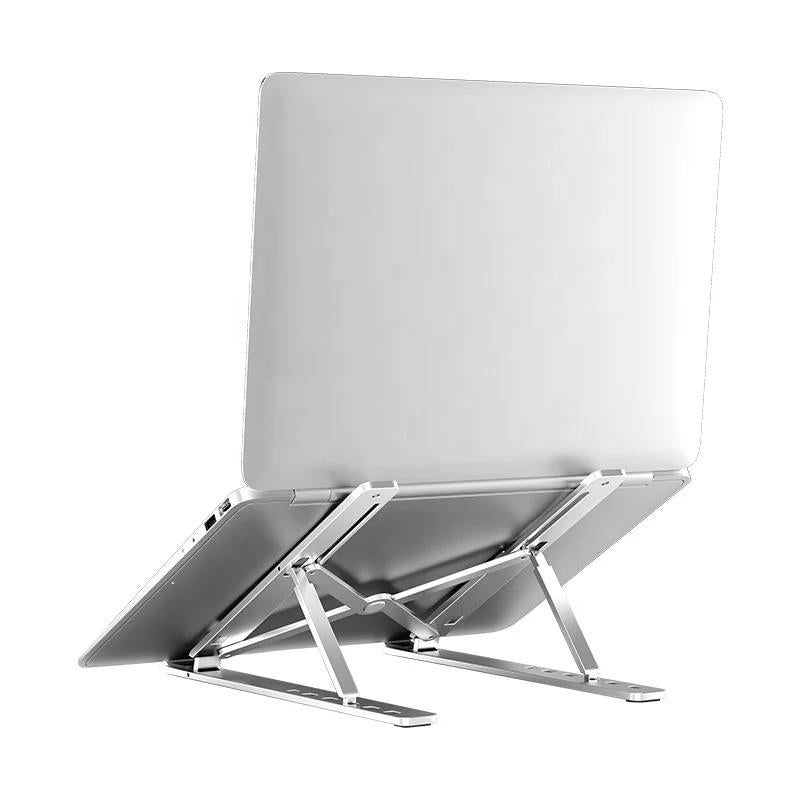 Premium Aluminum Adjustable and Foldable Laptop Stand for 9 to 15.6 Inch Devices