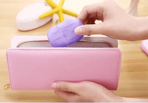 Portable Disposable Paper Soap (20 Sheets) – Travel-Friendly & Hygienic