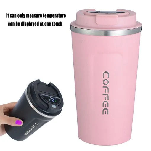 Premium Portable Smart Travel Coffee Mug with Digital Temperature Display