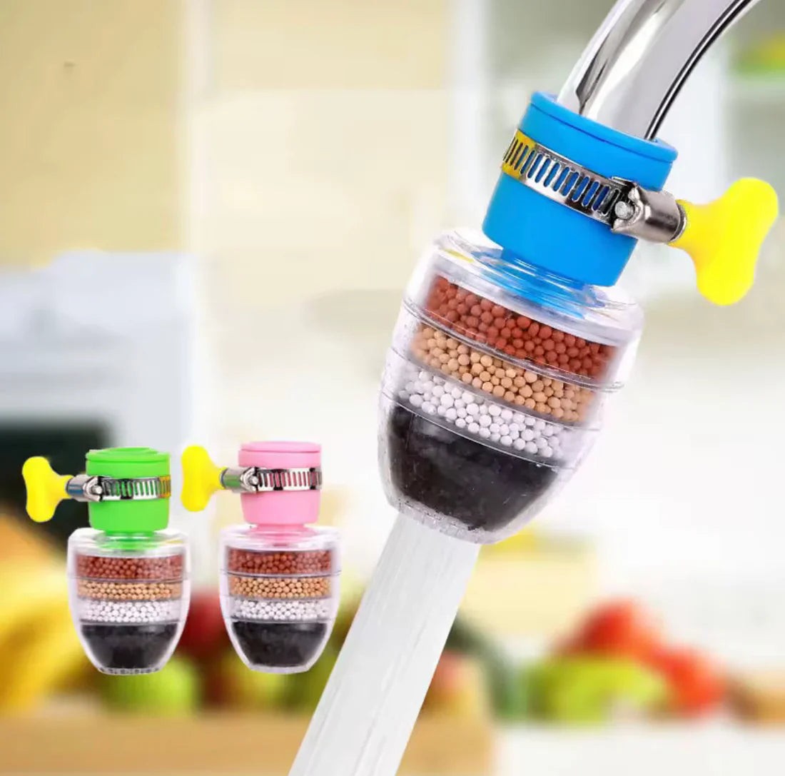 Stone Faucet Water Filter with Clip – Tap Mounted Mini Purifier