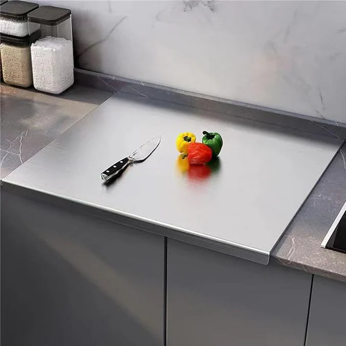 Stainless Steel Chopping Board 41x32cm – Large Durable Kitchen Cutting Board for Food Prep