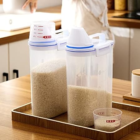 Airtight Food Storage Containers – 2.5L Cereal & Snack Kitchen Jars