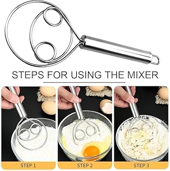 Dough Whisk Tool – Premium Stainless Steel Atta Maker Tool for Effortless Mixing at Home