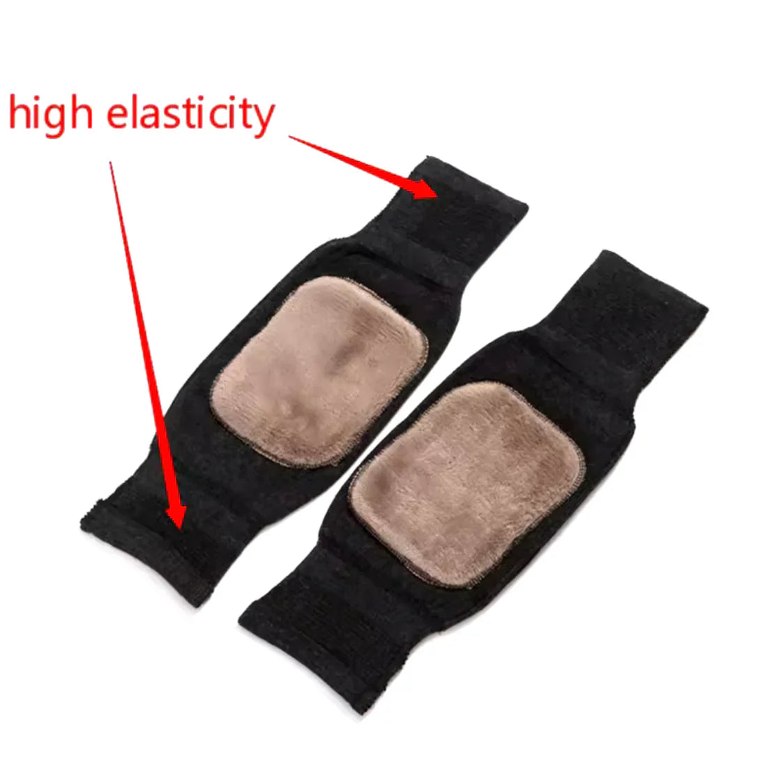 1 Pair Winter Fur Knee Warmers – Soft Thermal Leg Protectors