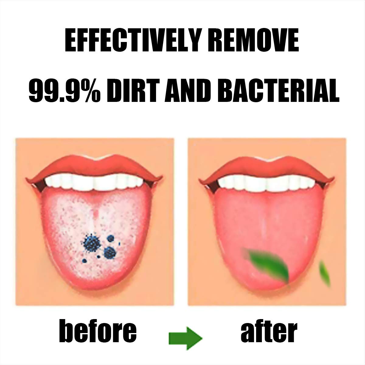 Premium Silicone Tongue Scraper – Oral Care Tongue Cleaner Brush for Adults | Bad Breath & Coating Removal Tool in Pakistan