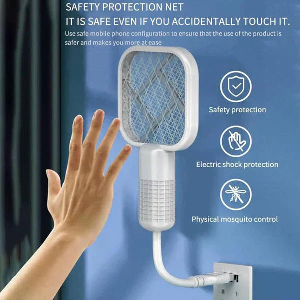 Mini USB Electric Mosquito Racket – Insect Killer with LED Light