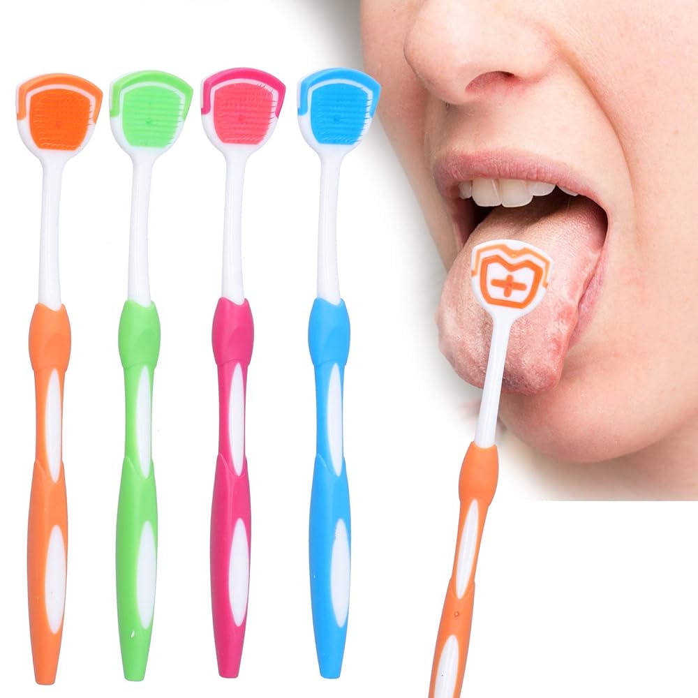 Premium Silicone Tongue Scraper – Oral Care Tongue Cleaner Brush for Adults | Bad Breath & Coating Removal Tool in Pakistan