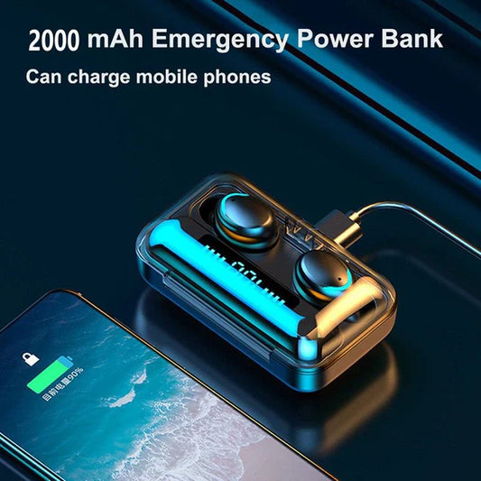 Highest Quality - F9-5 Bluetooth Earphones Wireless Stereo Earbuds with Touch Control
