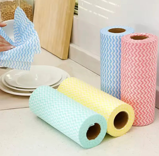 Reusable & Washable Tissue Towel – Eco-Friendly Cleaning Wipes (Pack of 50)
