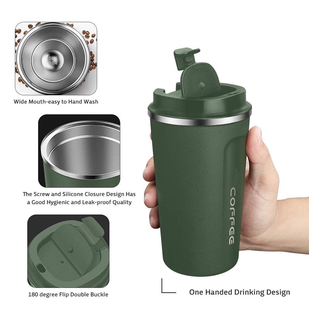 Premium Portable Smart Travel Coffee Mug with Digital Temperature Display