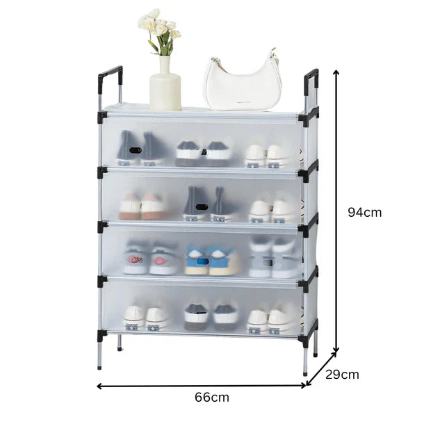 Premium 5-Layer Large Capacity Shoe Organizer – Dustproof Household Shoe Rack & Cabinet Storage Shelf