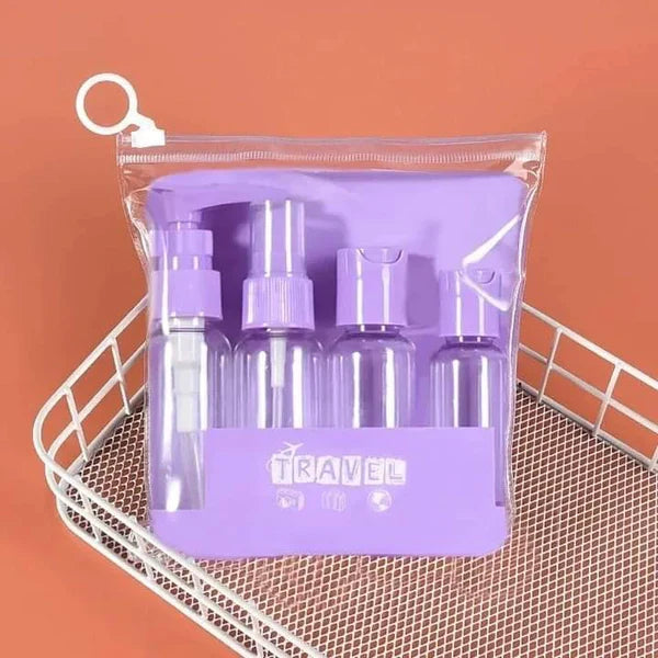 4-Piece Travel Bottle Set – Leakproof Toiletry Containers for Travel & Storage