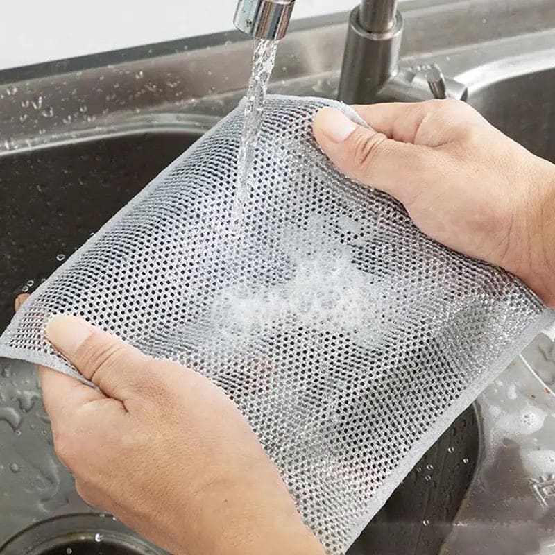Steel Wire Dishwashing Cloth – Heavy Duty Scrubber for Pots & Pans