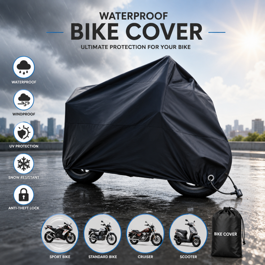 Premium Motorcycle Parachute Top Cover for CD 70, Waterproof Bike Top Protection Cover