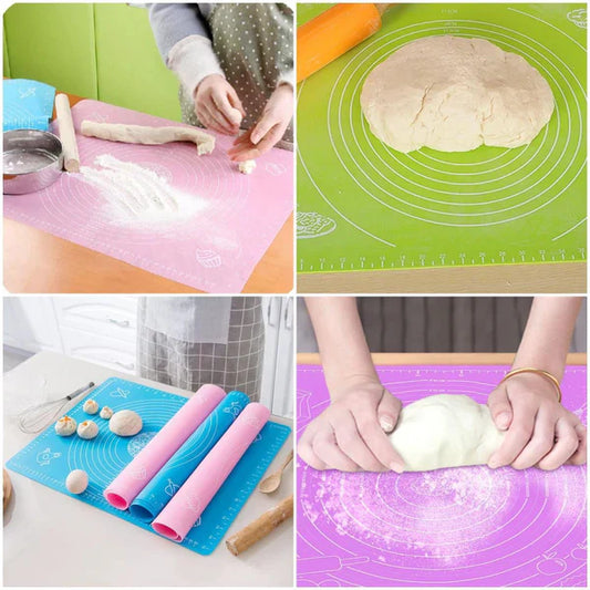 Silicone Measuring Roti Mat – Non-Stick Dough Rolling & Baking Sheet