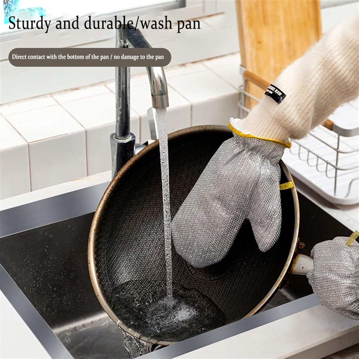 Premium Steel Wire Dishwashing Gloves – Cut Resistant Kitchen Gloves in Pakistan