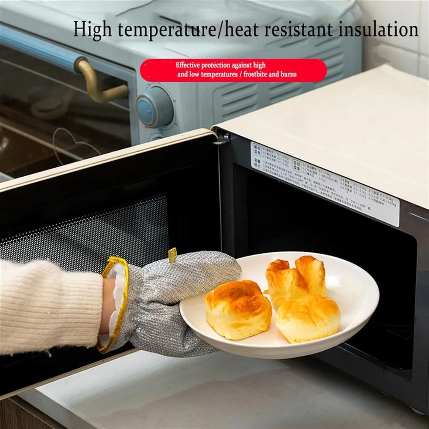 Premium Steel Wire Dishwashing Gloves – Cut Resistant Kitchen Gloves in Pakistan