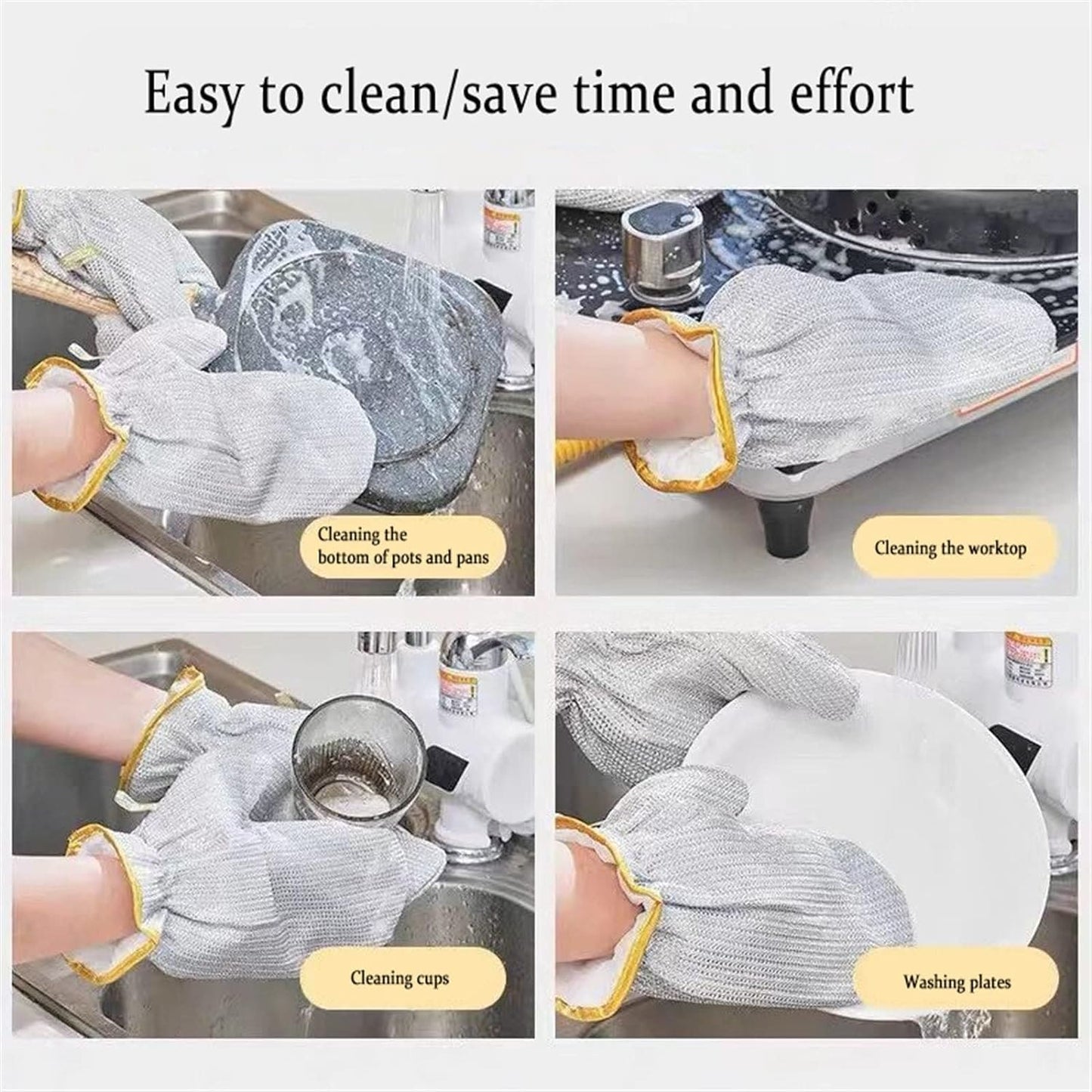 Premium Steel Wire Dishwashing Gloves – Cut Resistant Kitchen Gloves in Pakistan