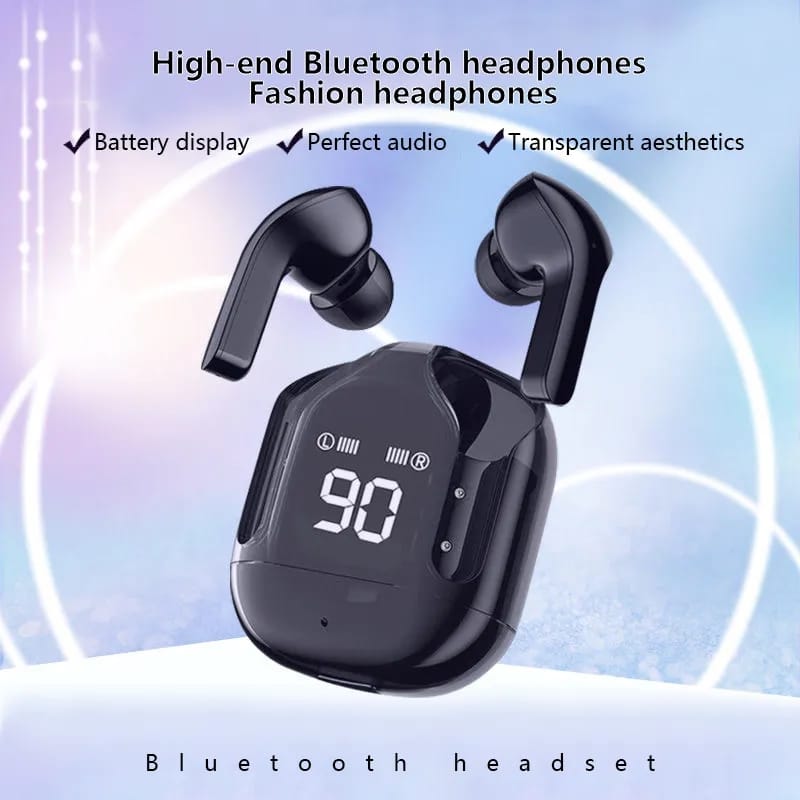 Air 31 Wireless Transparent Earbuds – Bluetooth 5.3, Touch Control, HD Sound