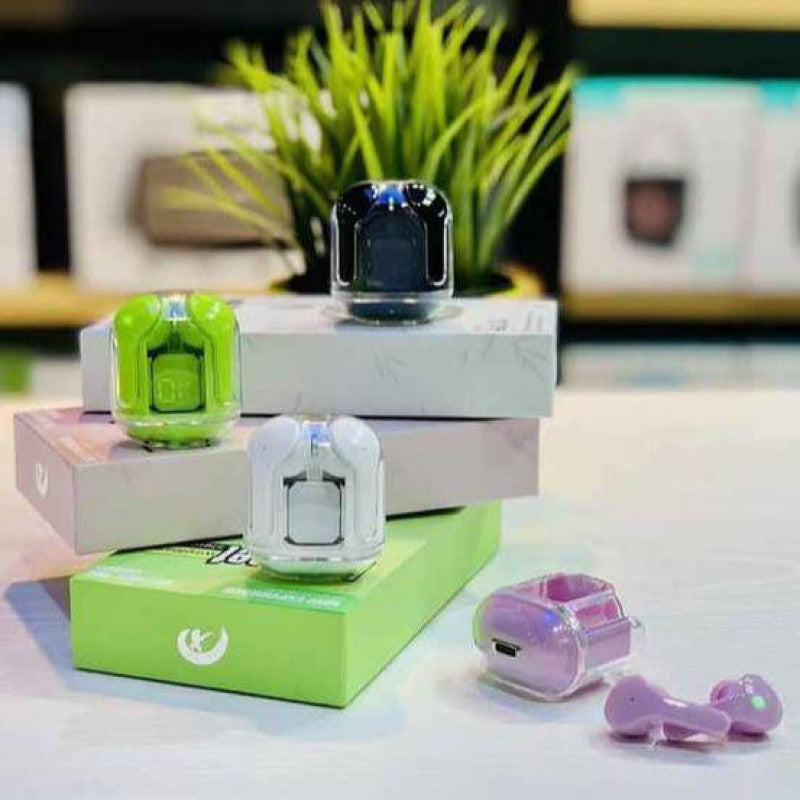 Air 31 Wireless Transparent Earbuds – Bluetooth 5.3, Touch Control, HD Sound