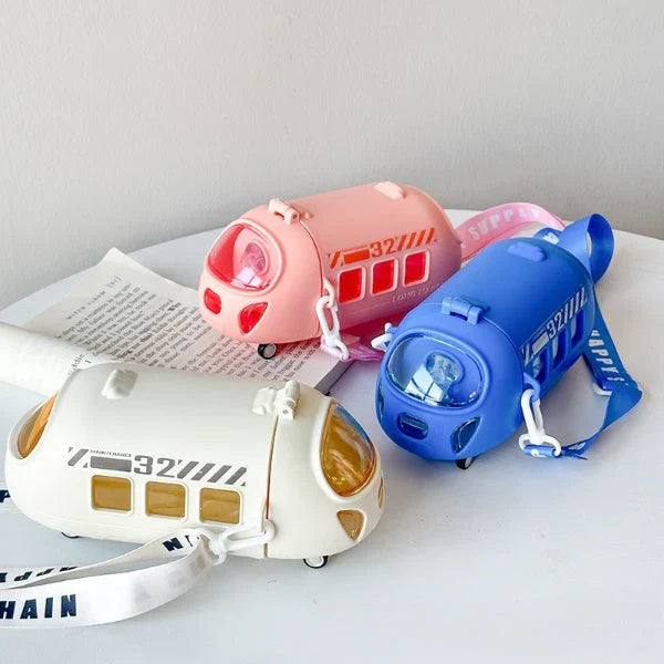 Cute Train Shape Travel Water Bottle – Leakproof & Kid-Friendly Design