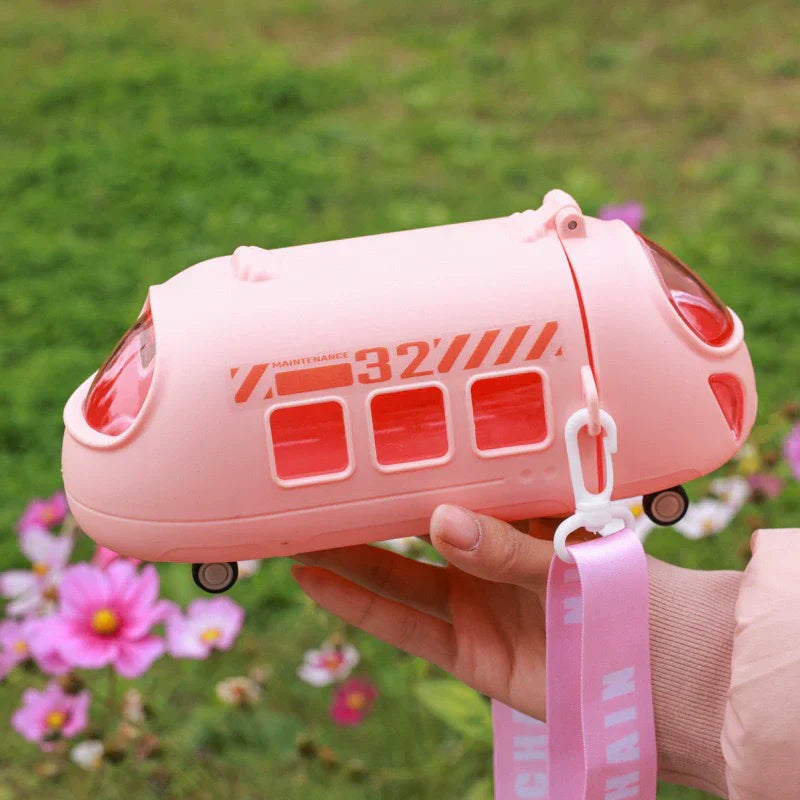 Cute Train Shape Travel Water Bottle – Leakproof & Kid-Friendly Design