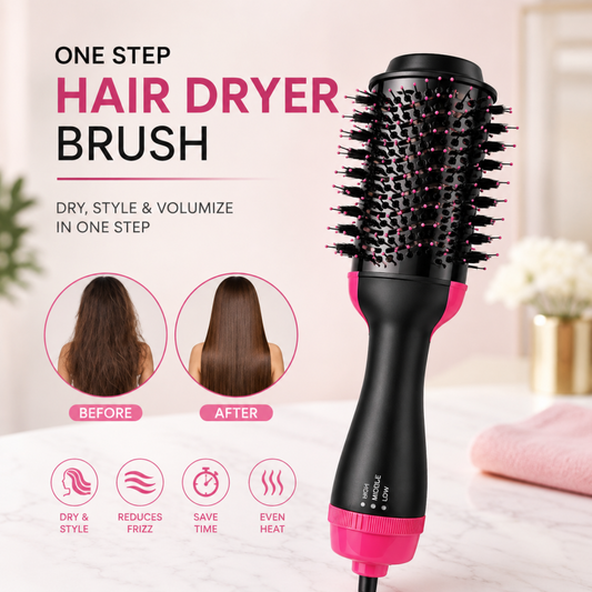 Premium One Step Hot Air Brush Hair Dryer and Volumizer for Salon Style Hair in Pakistan