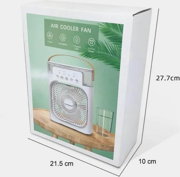 Portable Ice Cooler Mini Air Conditioner Fan – USB Mist Cooling Fan for Home, Office & Travel | Premium Quality