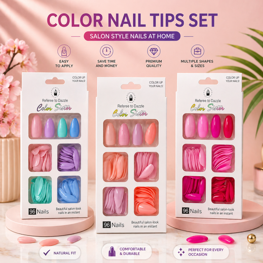 Premium 96-Piece Press-On Nail Set – Multiple Sizes for Perfect Fit