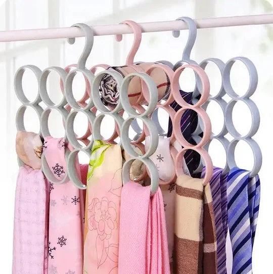 Premium 15-Ring Scarf Hanger Organizer in Pakistan