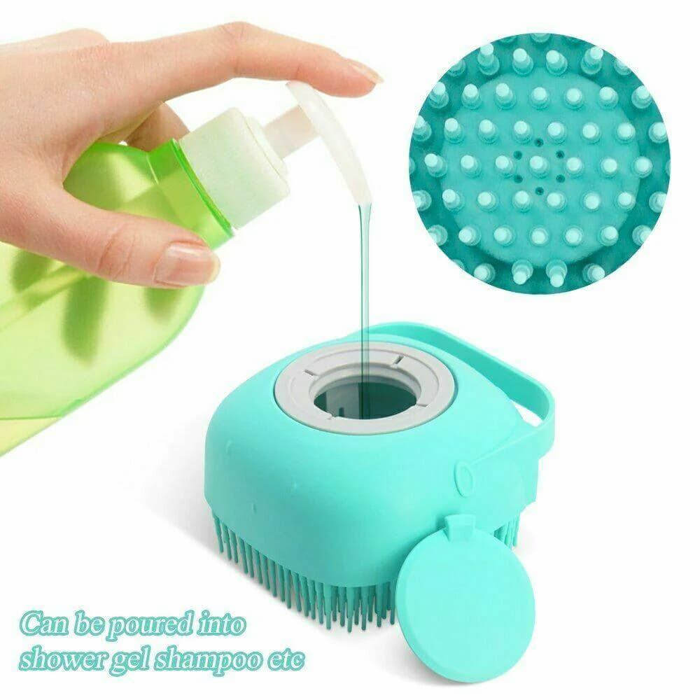 Silicone Soft Bath Body Brush with Shampoo Dispenser for Gentle Shower