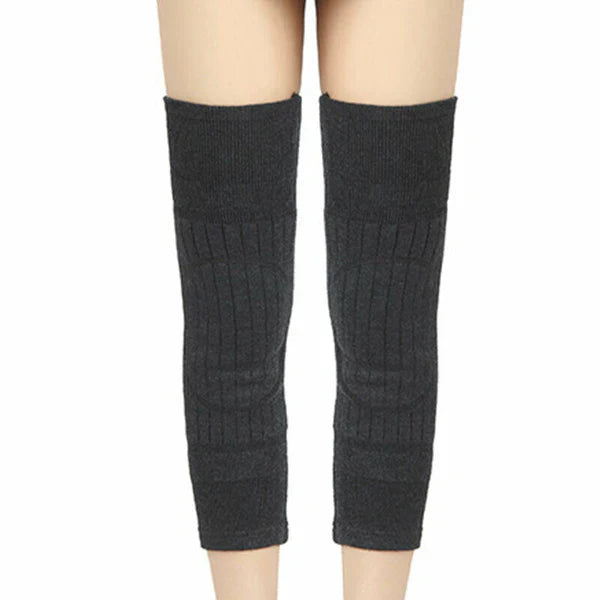 1 Pair Winter Fur Knee Warmers – Soft Thermal Leg Protectors