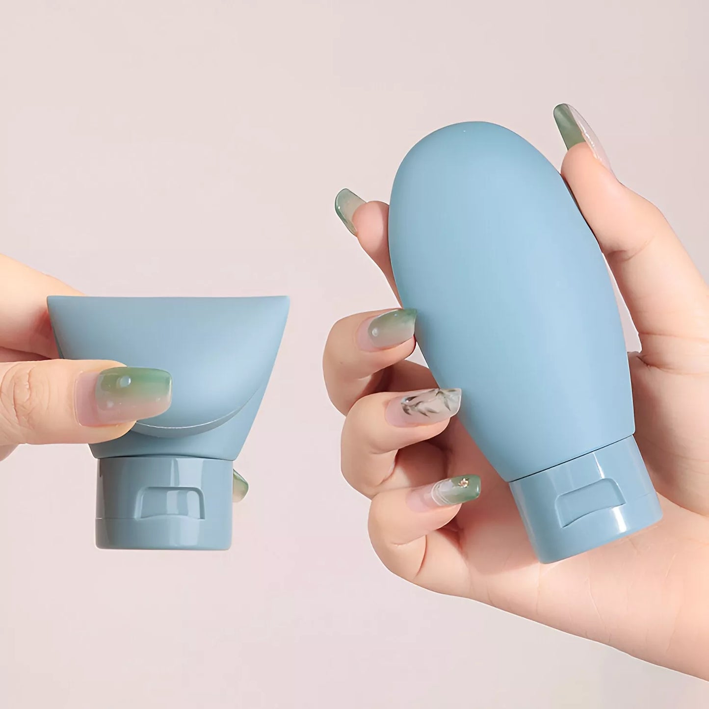 Premium 3pcs Travel-Sized Refillable Cosmetic Bottles Set – 60ml Mini Containers for Travel and Daily Use