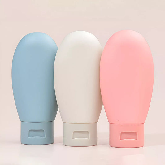 Premium 3pcs Travel-Sized Refillable Cosmetic Bottles Set – 60ml Mini Containers for Travel and Daily Use