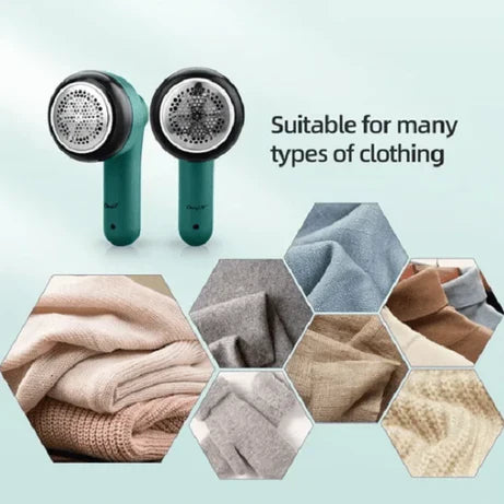 Premium Electric Lint Remover – Rechargeable Fabric Shaver & Clothes Fuzz Trimmer with USB Charging Cable