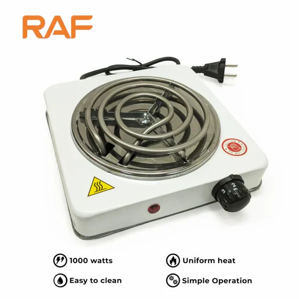 Raf Electric Stove & Hot Plate – 1000W Portable Cooker with Uniform Heating
