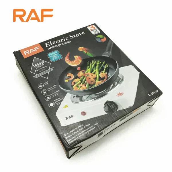 Raf Electric Stove & Hot Plate – 1000W Portable Cooker with Uniform Heating