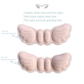 Pair of Butterfly Shoe Insole Heel Liner Grips & Protector – Anti-Slip Comfort Pads for Shoes