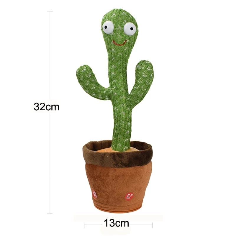 Lovely Talking Dancing Cactus Toy – Plush Recording, Singing & Twisting Kids Educational Toy