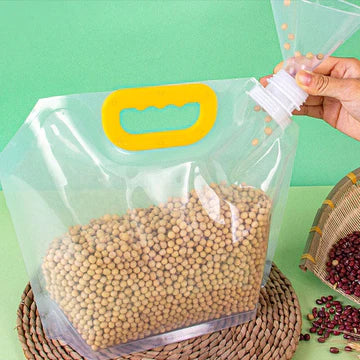 Sealed Storage Bags – Portable Transparent Food & Grain Storage Bags (2.5L & 5L)