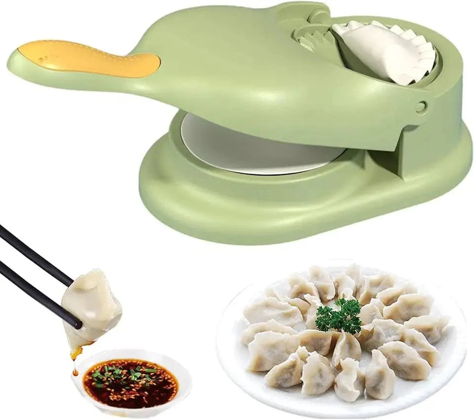2-in-1 Manual Dumpling Maker & Dough Press – Portable Dumpling, Tortilla, and Dough Skin Molder | Premium Quality
