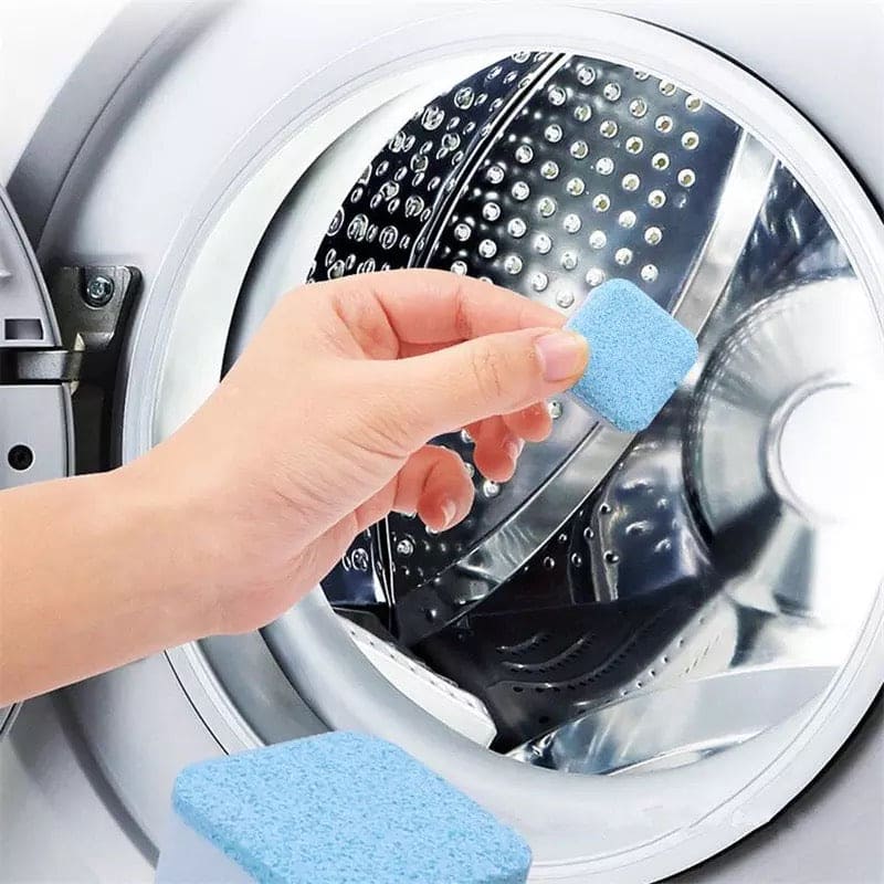 12 Pcs Washing Machine Cleaner Effervescent Tablets – Deep Cleaning Descaler & Deodorizer